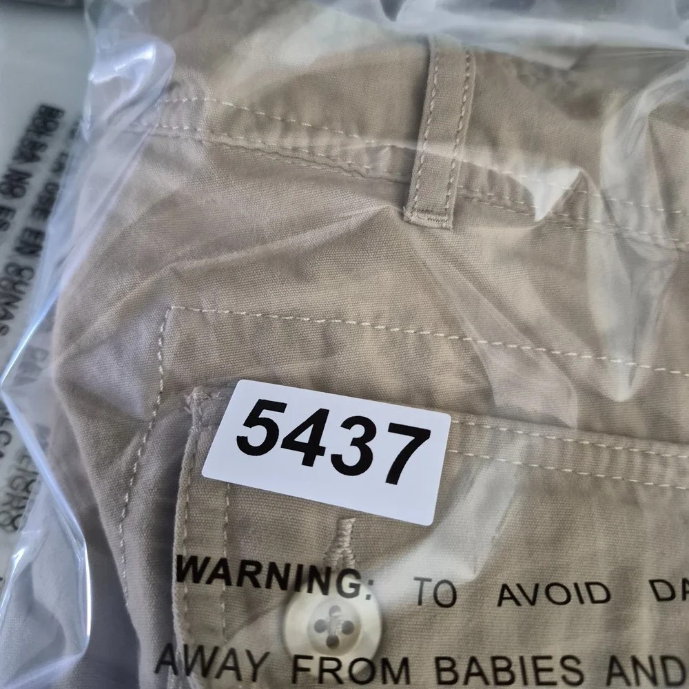 Clothing Arts Cargo Shorts Men's 36 Beige P Cubed Travel Pickpocket Proof NWT